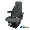 A & I Products Seat, F10 Series, Mechanical Suspension / Arm Rest / Head Rest / Gray Cloth 20" x22" x20" A-F10M250 - alternate 1